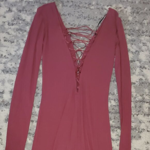 Forever 21 || Deep V Neck Bodycon Dress || Small - Picture 5 of 9